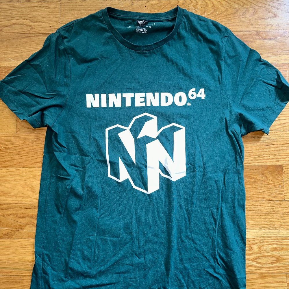Green Nintendo 64 Tshirt - Men's L